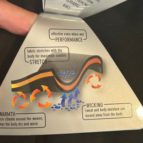 fourth element NWT arctic women's undersuit thermal black leggings US 8-10 short - Picture 11 of 12